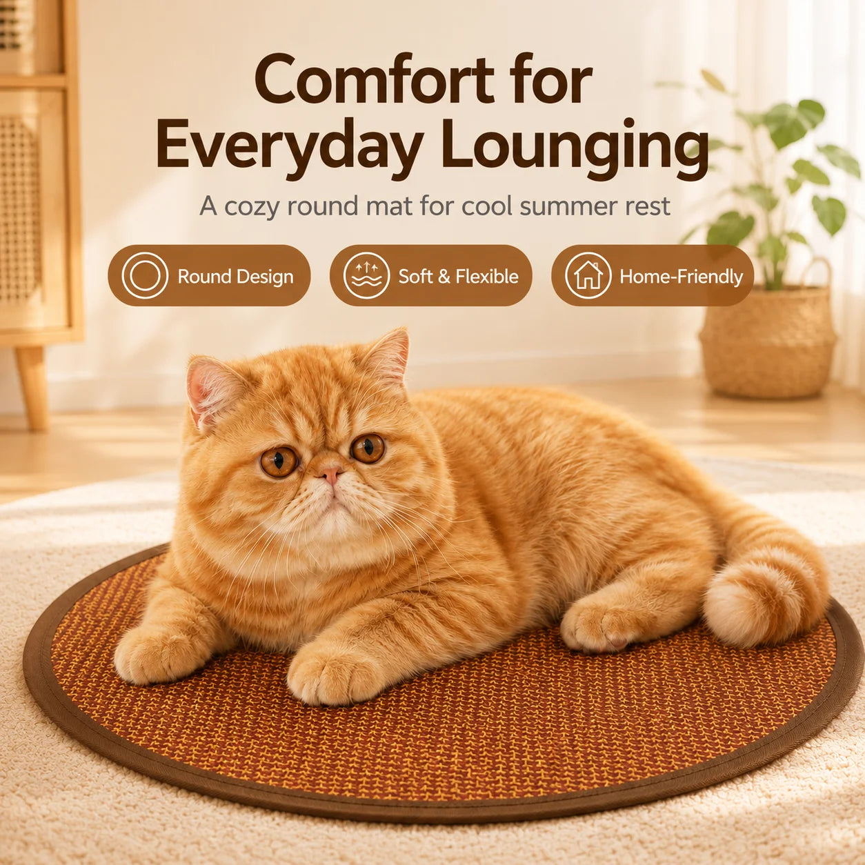 Cooling Mat for Dogs & Cats — Pressure-Activated Gel
