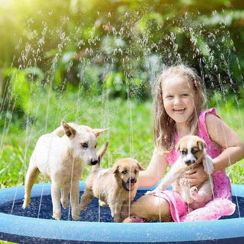 Inflatable Dog Pool — Summer Splash Pad for Pets