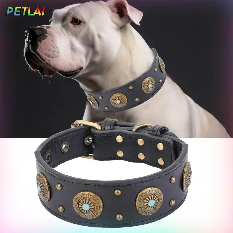Genuine Leather Dog Collar — Durable & Stylish