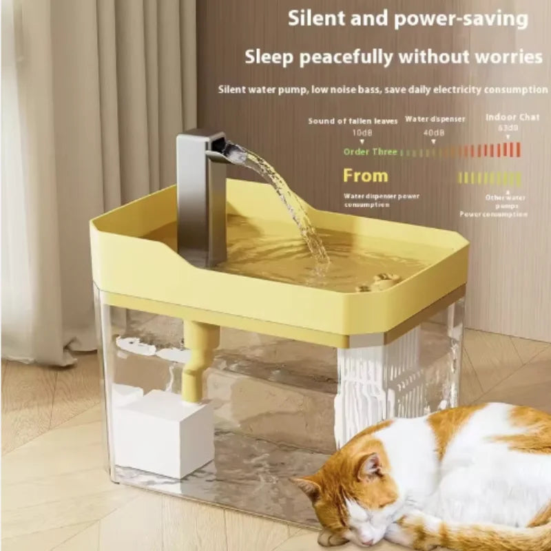 Automatic Pet Water Fountain — USB Filtered Dispenser
