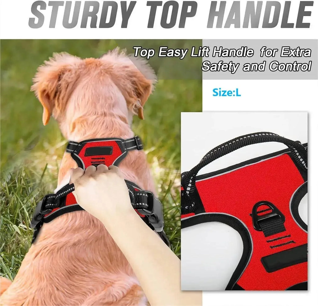 Parisian No-Pull Dog Harness — Adjustable & Escape-Proof