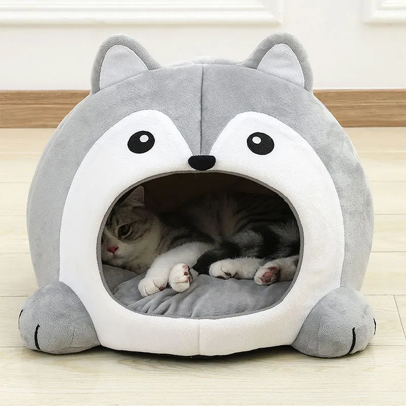 Plush Pet Bed for Cats & Dogs — Ultra-Soft Washable