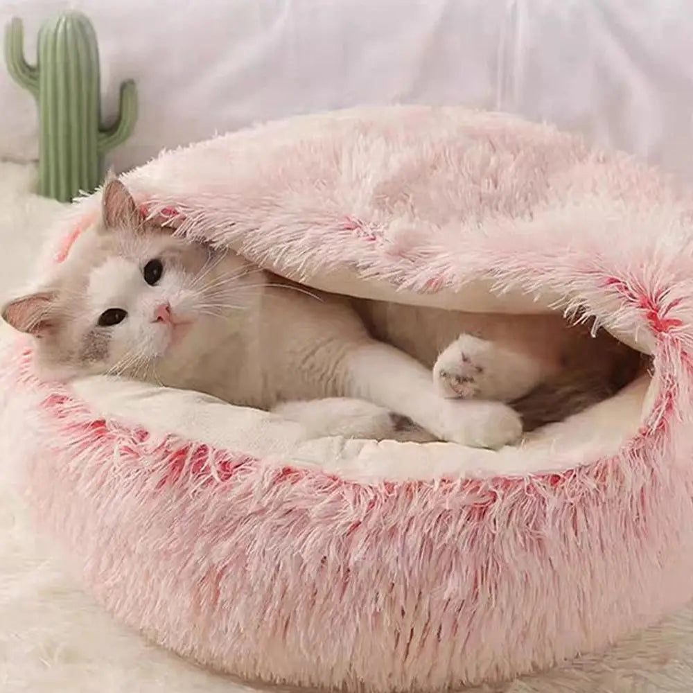 Plush Pet Bed for Cats & Dogs — Ultra-Soft Washable